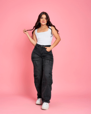 Jeans Cargo Black Diva